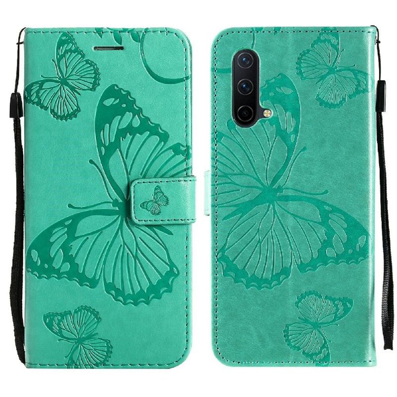 Flip Cover OnePlus Nord CE 5G Supportfunktion Sommerfugle