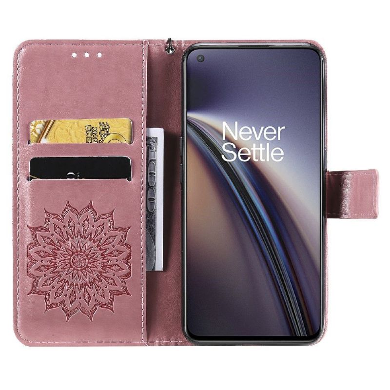 Læder Cover OnePlus Nord CE 5G Original Med Snor Solsikke