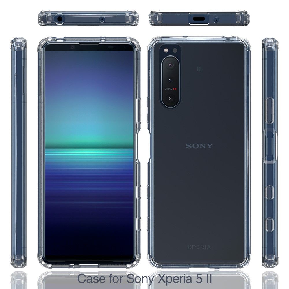 Cover Sony Xperia 5 II Anti-fald Beskyttelsessæt Gennemsigtig