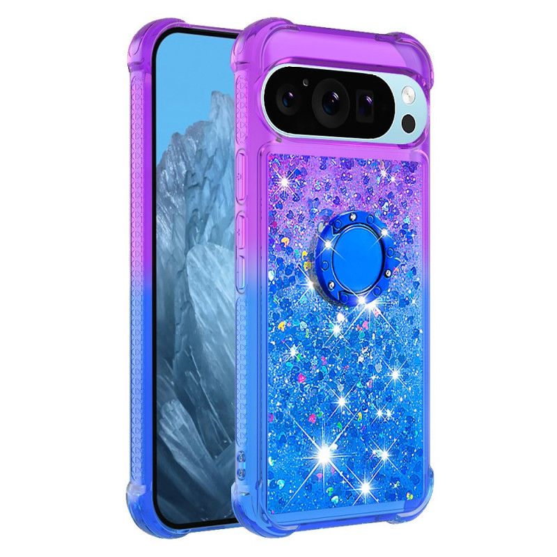 Cover Google Pixel 9 Pro Xl Glitter Gradient Support Ring