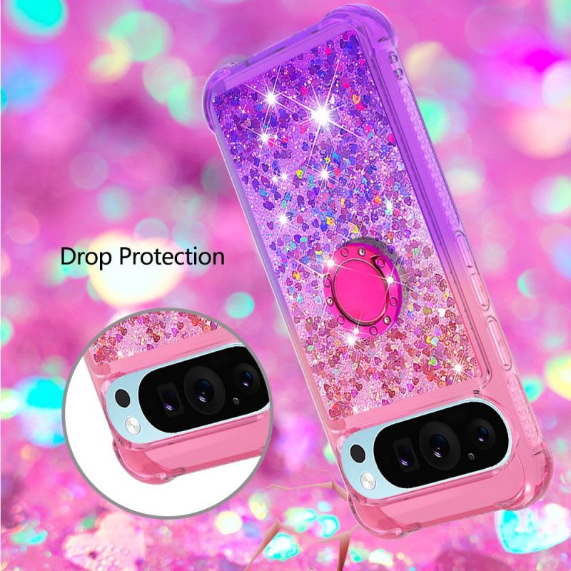 Cover Google Pixel 9 Pro Xl Glitter Gradient Support Ring