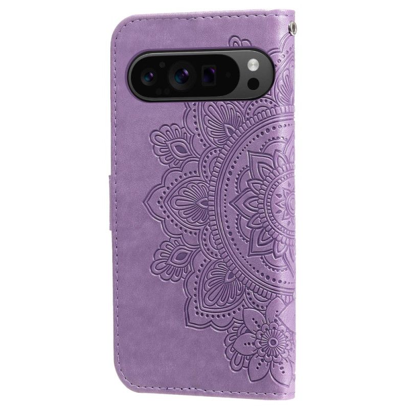 Flip Cover Til Google Pixel 9 Pro Xl Mandala Print Med Rem