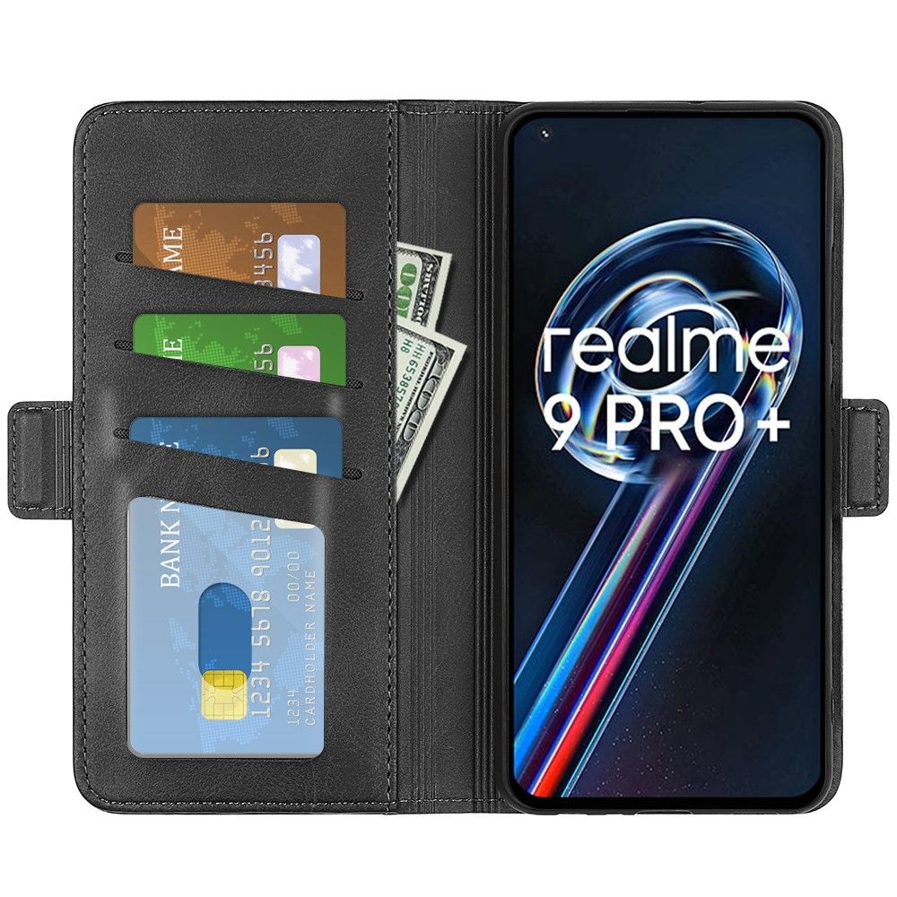 Etui Realme 9 Pro Plus Punge Etui Mat Imiteret Lædercover