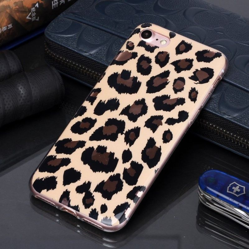 Cover iPhone SE 2022 Anti-fald I Gel Leopard