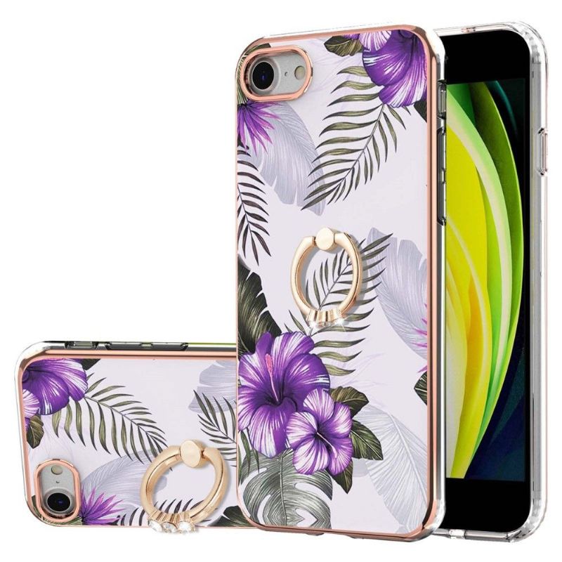 Cover iPhone SE 2022 Eksotiske Blomster Med Ring