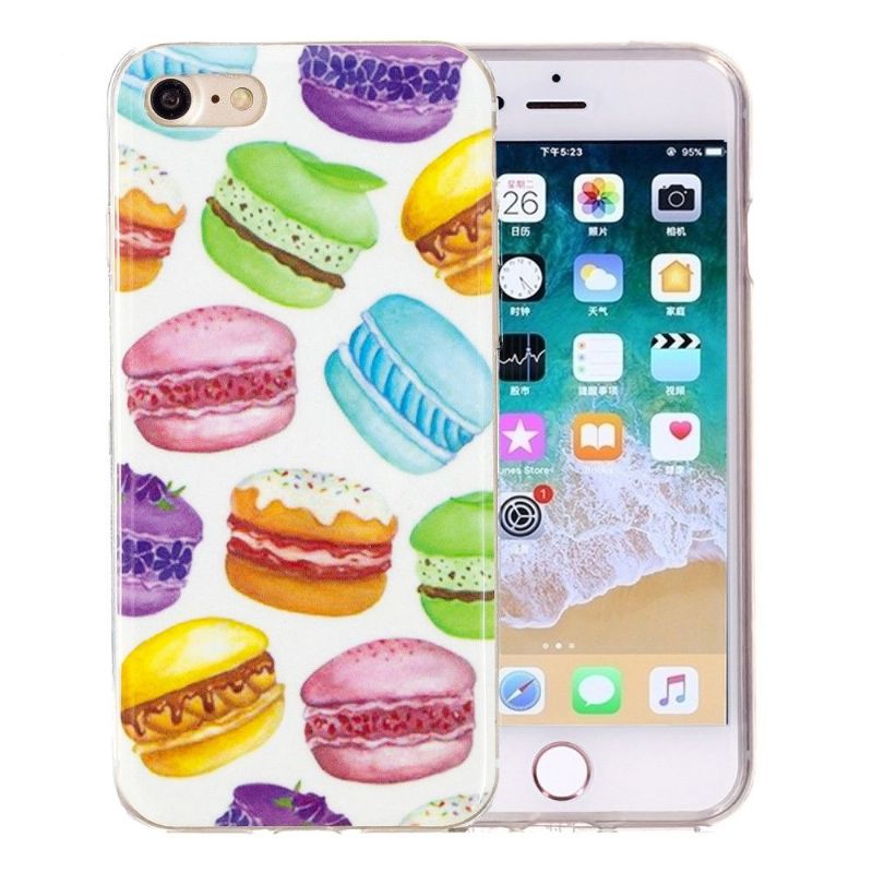 Cover iPhone SE 2022 Fluorescerende Macarons