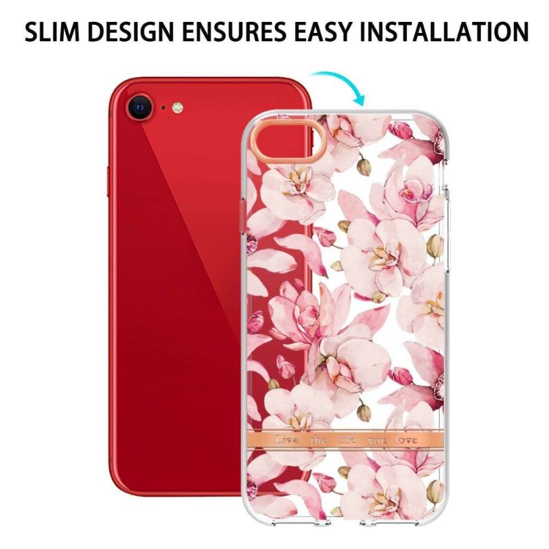 Cover iPhone SE 2022 Gardenia Pink Blomst