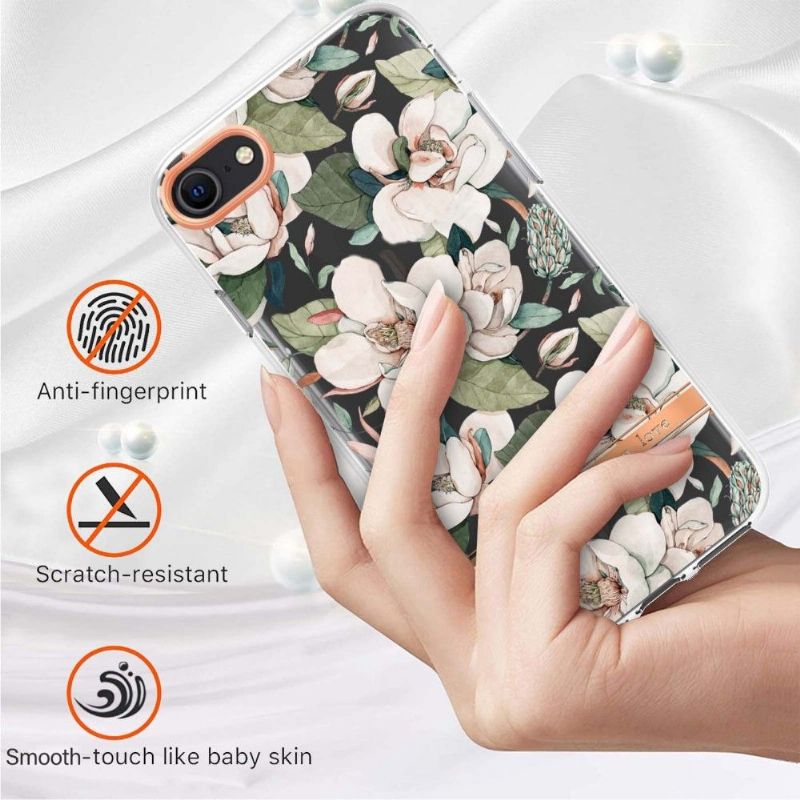 Cover iPhone SE 2022 Hvidblomst Gardenia