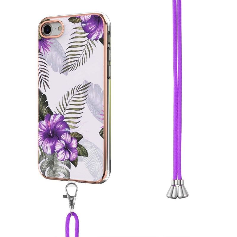 Cover iPhone SE 2022 Med Snor Eksotiske Blomster