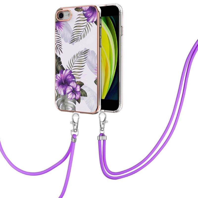 Cover iPhone SE 2022 Med Snor Eksotiske Blomster