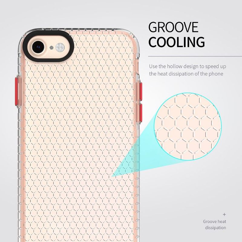 Cover iPhone SE 2022 Silikone Honeycomb