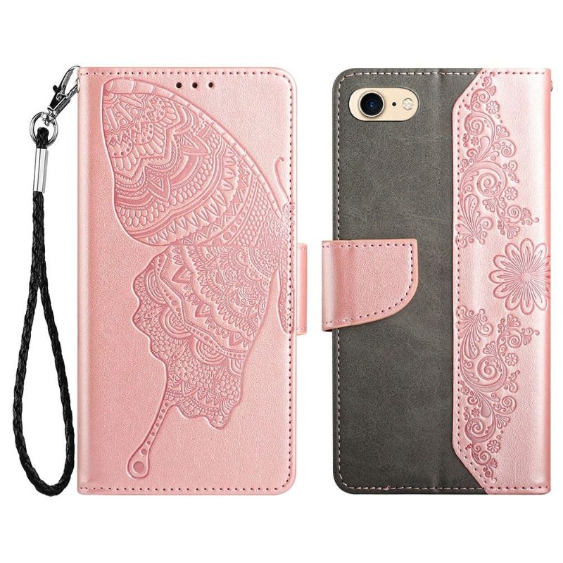 Etui iPhone SE 2022 Flip Cover Sommerfugl Folio