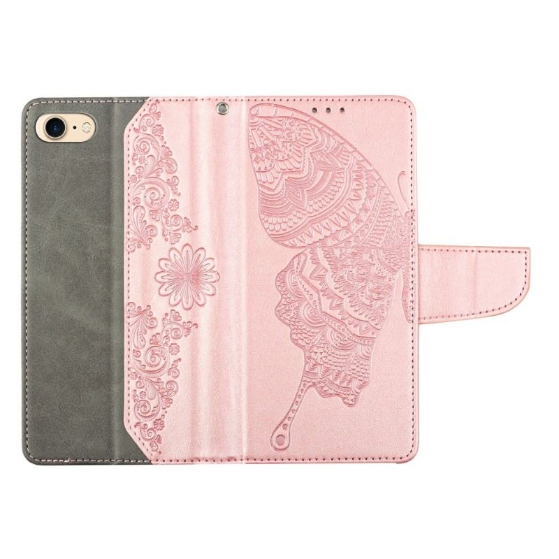 Etui iPhone SE 2022 Flip Cover Sommerfugl Folio