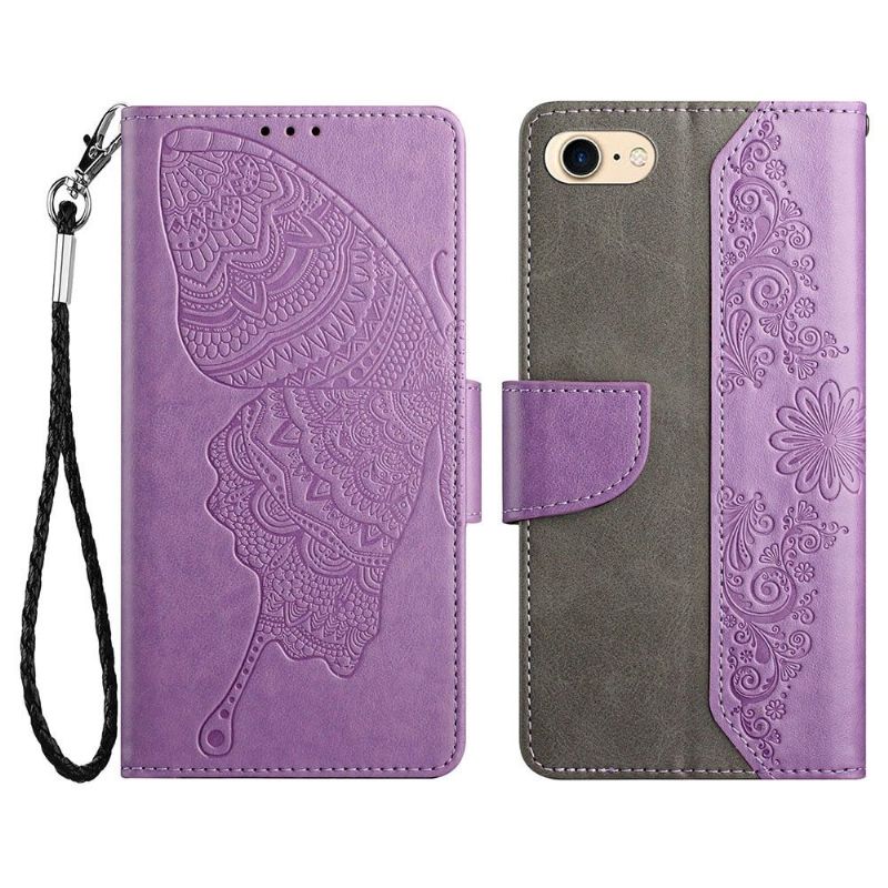 Etui iPhone SE 2022 Flip Cover Sommerfugl Folio