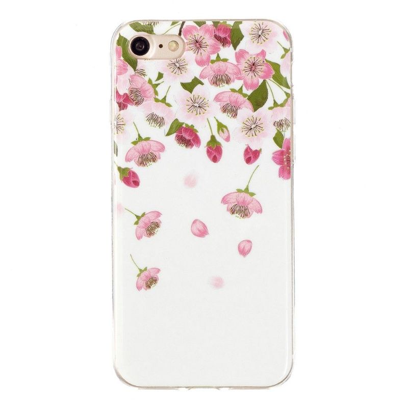 Mobilcover iPhone SE 2022 Fluorescerende Blomster