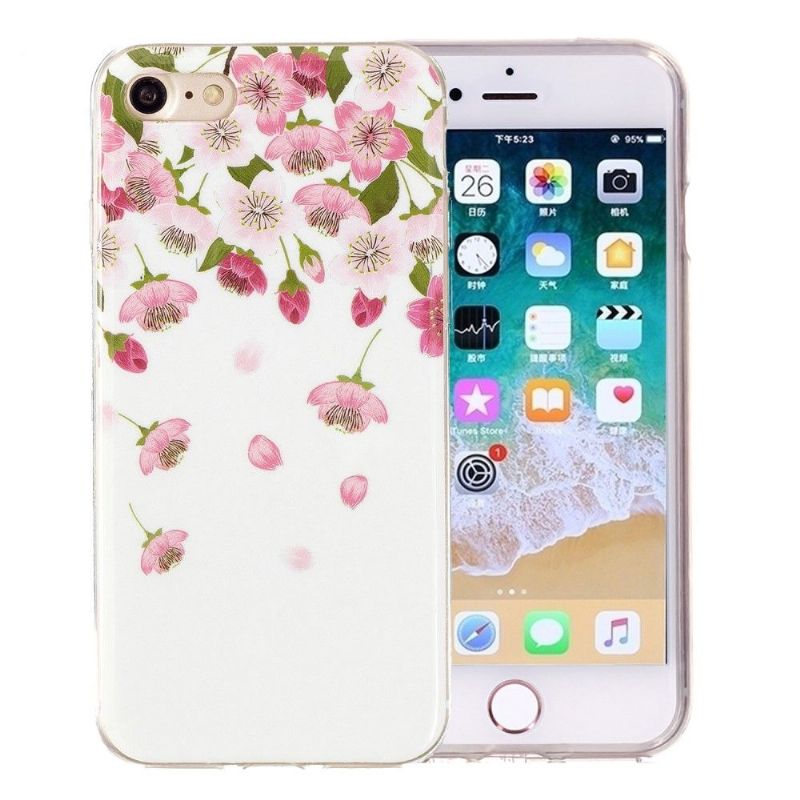 Mobilcover iPhone SE 2022 Fluorescerende Blomster