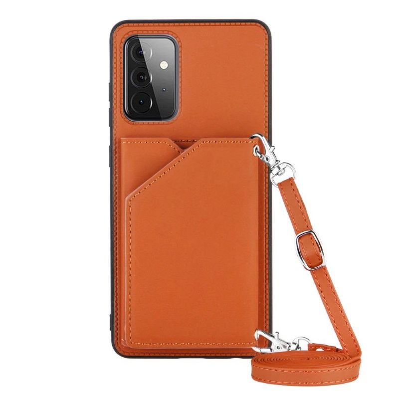 Cover Samsung Galaxy A72 4G / A72 5G Anti-fald Aude Multi-compartment Lanyard