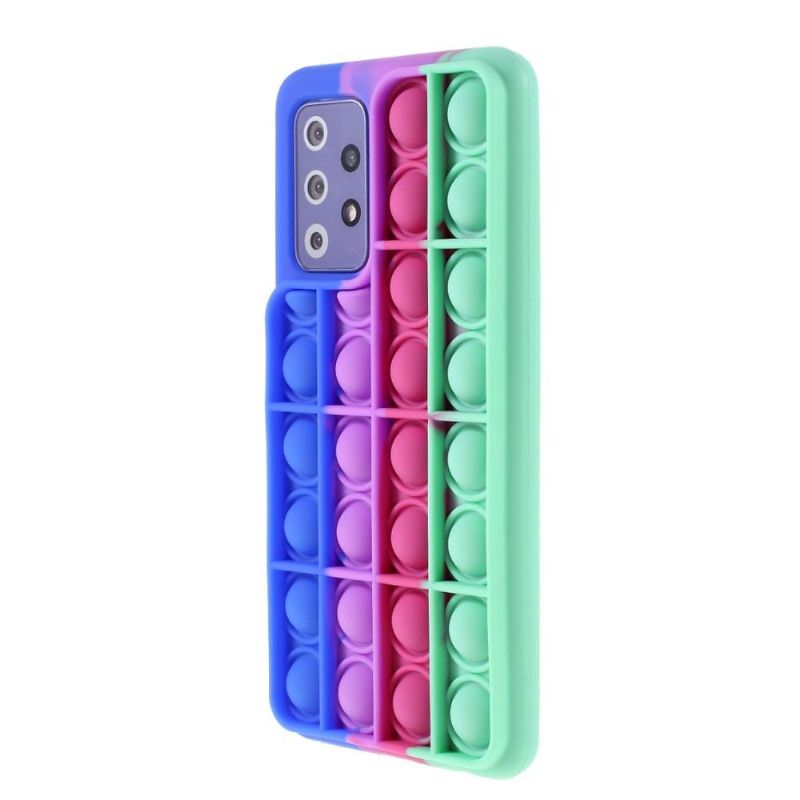 Cover Samsung Galaxy A72 4G / A72 5G Pop It Fidget Legetøj - Flerfarvet