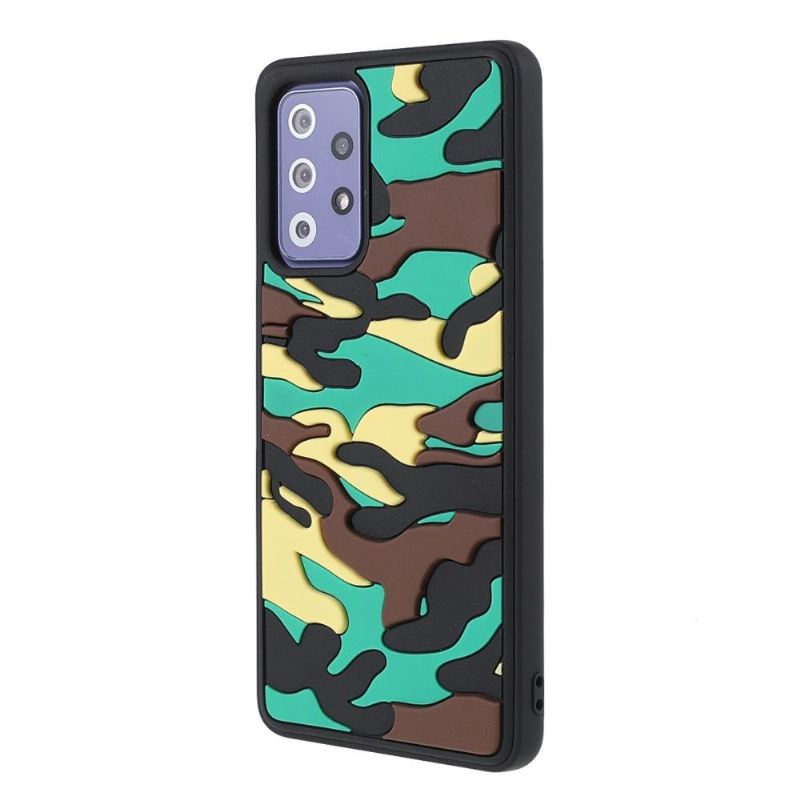 Cover Samsung Galaxy A72 4G / A72 5G Robust Militær Camouflage