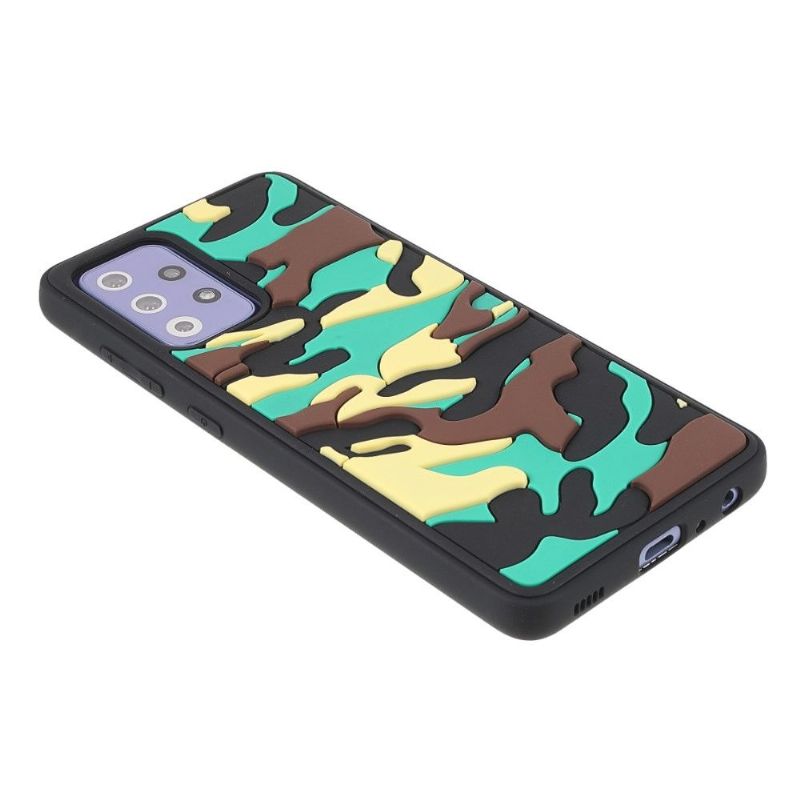 Cover Samsung Galaxy A72 4G / A72 5G Robust Militær Camouflage