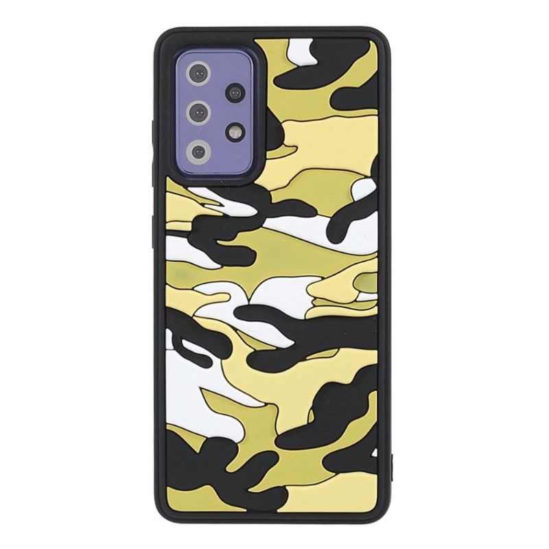 Cover Samsung Galaxy A72 4G / A72 5G Robust Militær Camouflage