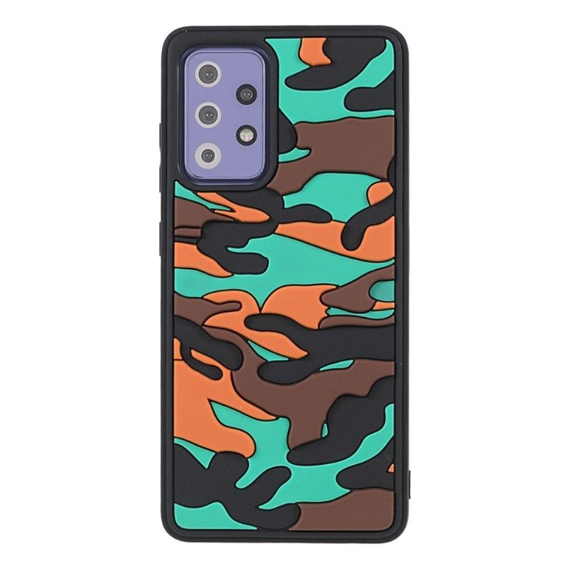 Cover Samsung Galaxy A72 4G / A72 5G Robust Militær Camouflage