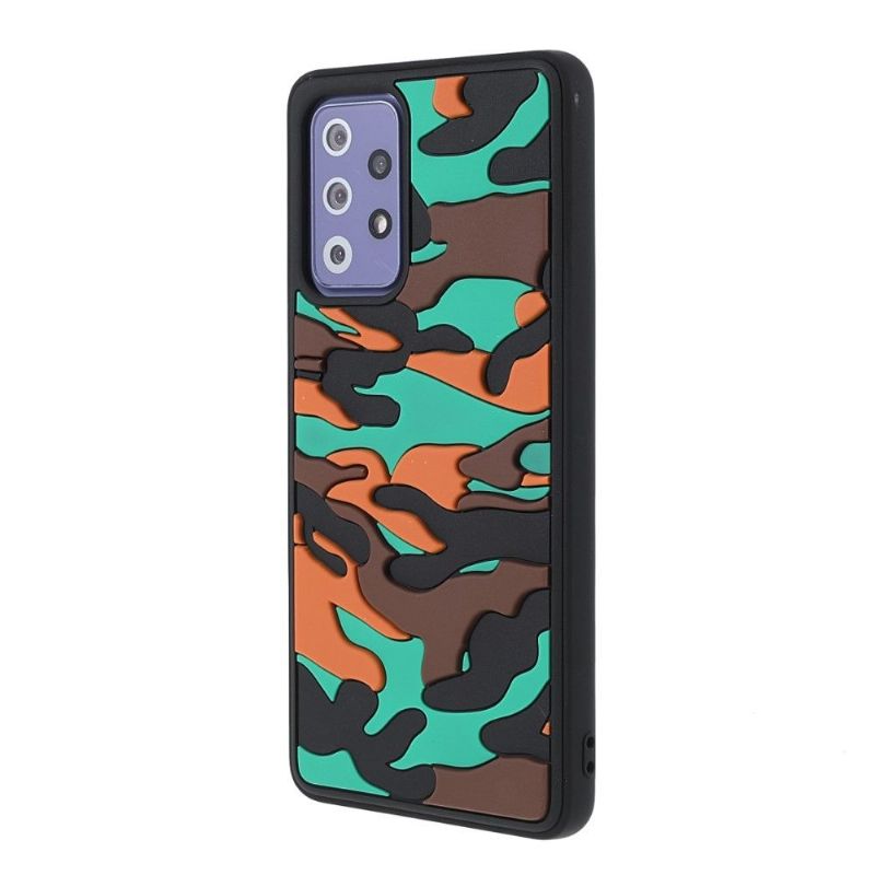 Cover Samsung Galaxy A72 4G / A72 5G Robust Militær Camouflage