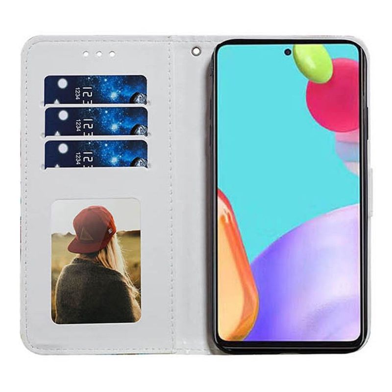 Flip Cover Samsung Galaxy A72 4G / A72 5G Anti-fald Marmorgeometri