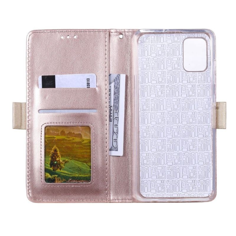 Flip Cover Samsung Galaxy A72 4G / A72 5G Blomsterblonde I Lædereffekt