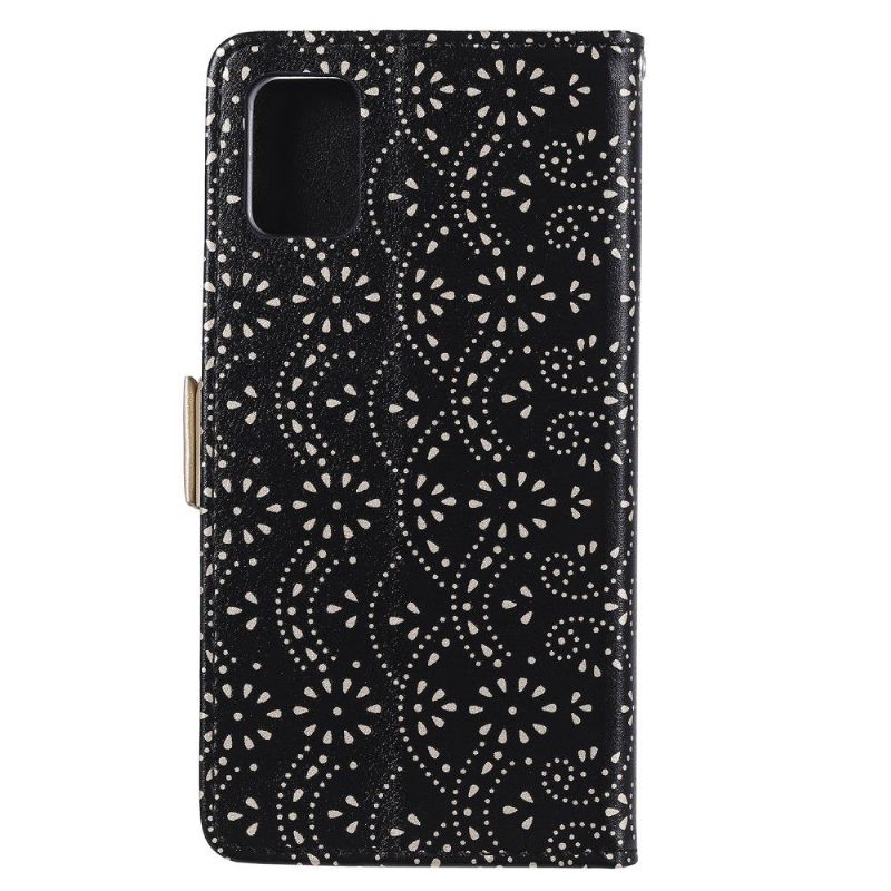 Flip Cover Samsung Galaxy A72 4G / A72 5G Blomsterblonde I Lædereffekt