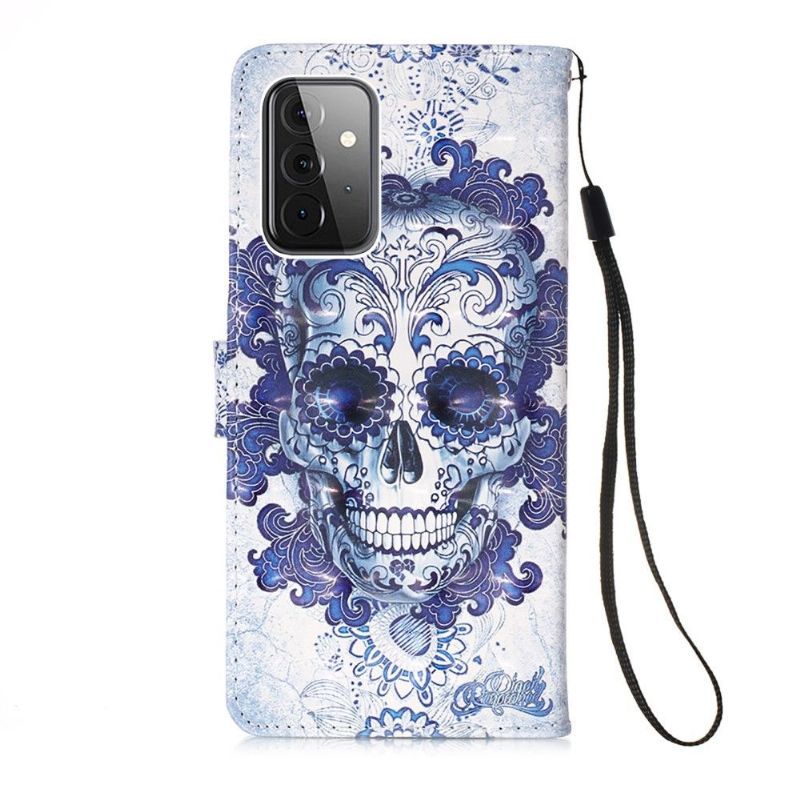 Flip Cover Samsung Galaxy A72 4G / A72 5G Calavera Mønster