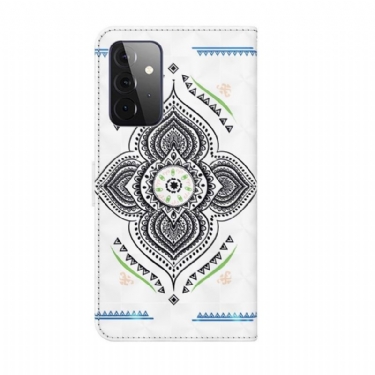 Flip Cover Samsung Galaxy A72 4G / A72 5G Hemming Enkelt Mandala