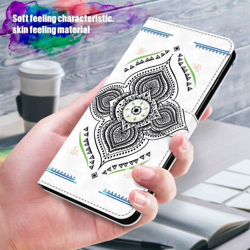 Flip Cover Samsung Galaxy A72 4G / A72 5G Hemming Enkelt Mandala