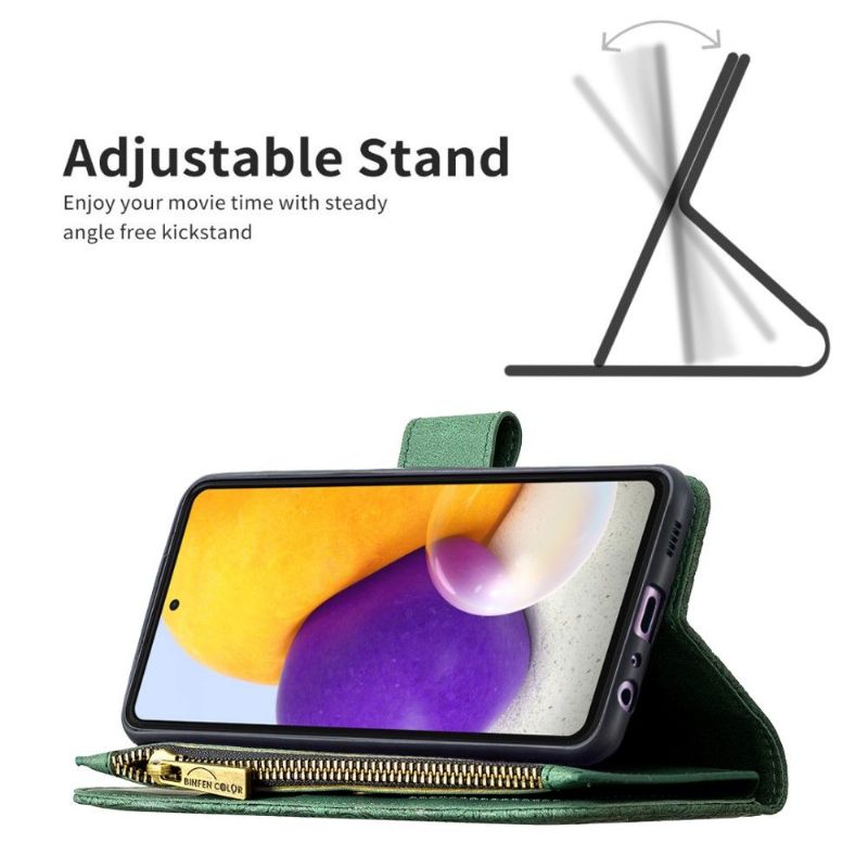 Flip Cover Samsung Galaxy A72 4G / A72 5G Hemming Punge Etui Flyvende Sommerfugle