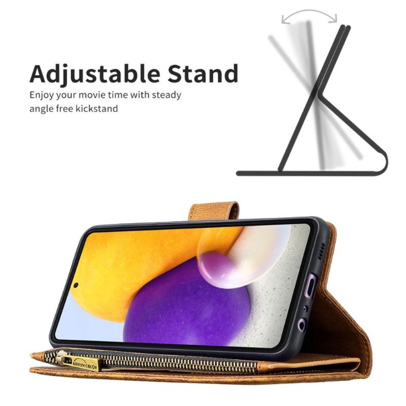 Flip Cover Samsung Galaxy A72 4G / A72 5G Hemming Punge Etui Flyvende Sommerfugle