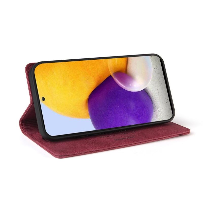 Flip Cover Samsung Galaxy A72 4G / A72 5G Klassisk Retro Imiteret Læder