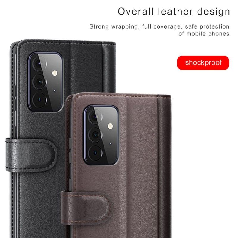 Læder Cover Samsung Galaxy A72 4G / A72 5G Premium Læder