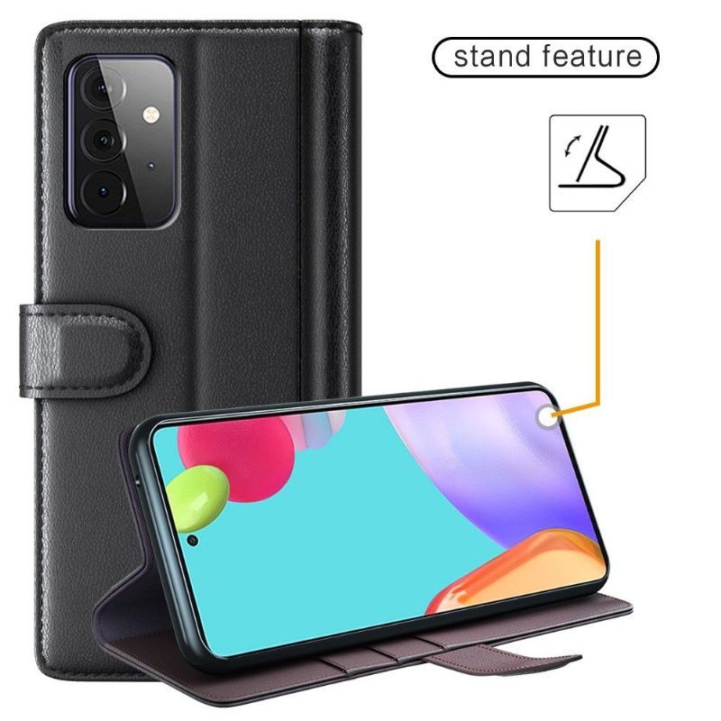 Læder Cover Samsung Galaxy A72 4G / A72 5G Premium Læder