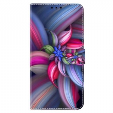 Læder Cover Xiaomi 14 Pro Telefon Etui Farverige Blomster