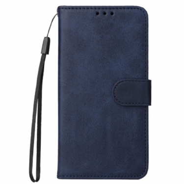 Læder Cover Xiaomi 14 Pro Telefon Etui Fastspændt Kalvetekstur