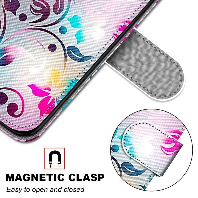 Flip Cover Samsung Galaxy M53 5G Farverig Blomst