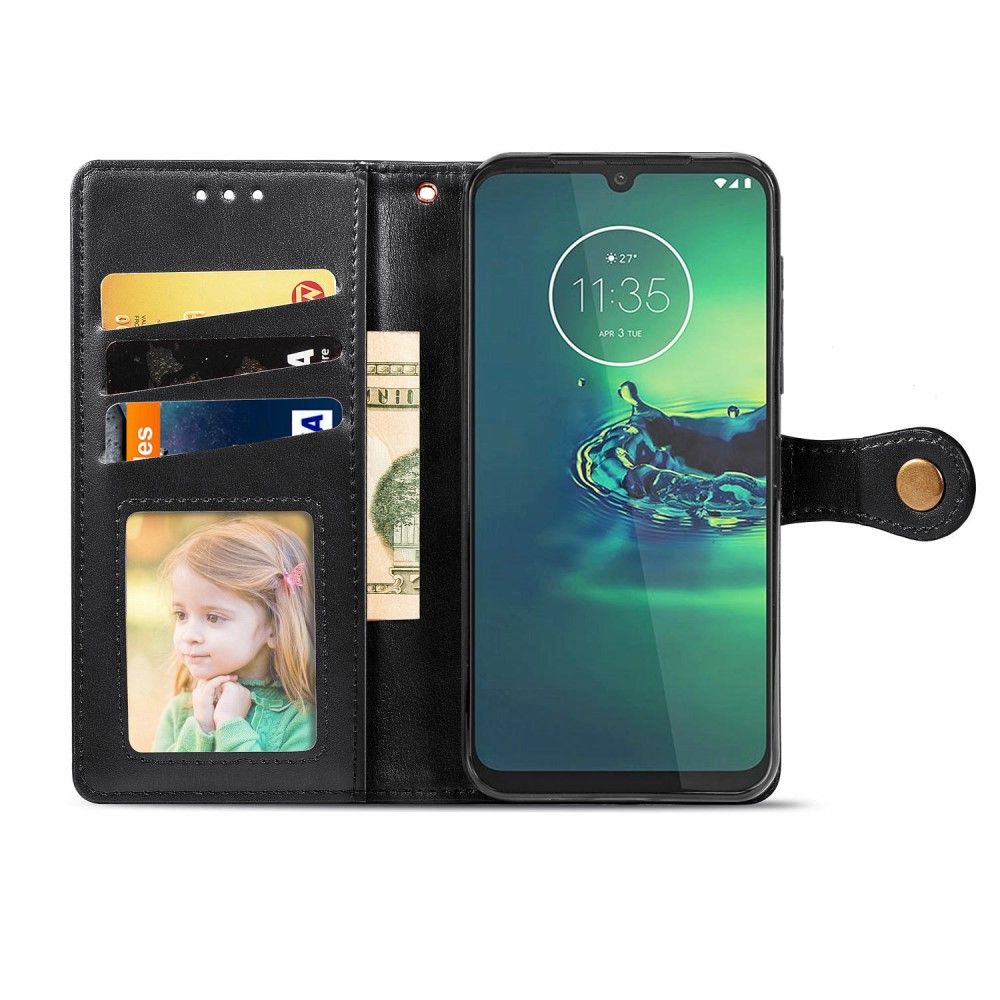 Flip Cover Motorola Moto G8 Plus Indila Imiteret Læder Kortholder