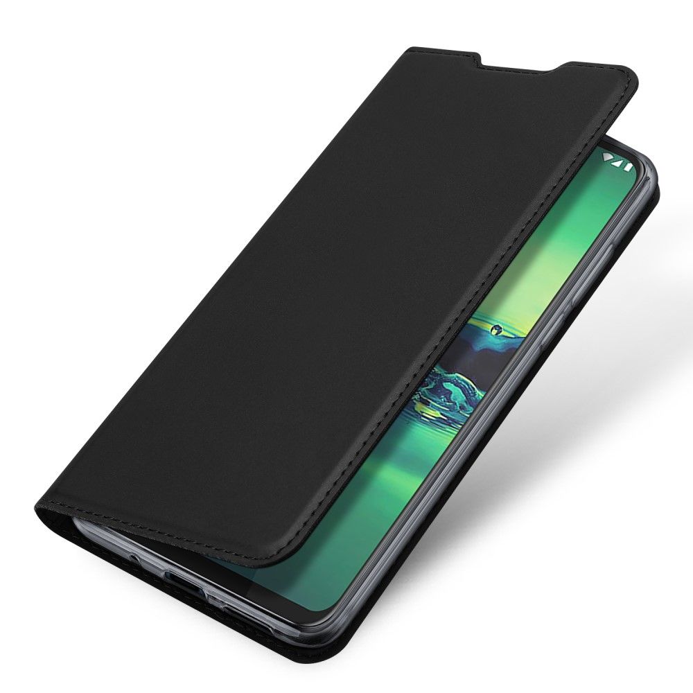 Flip Cover Motorola Moto G8 Plus Kortholder Med Satineffekt