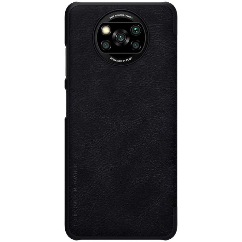 Flip Cover Poco X3 / X3 Pro / X3 NFC Anti-fald Qin Series Lædereffekt