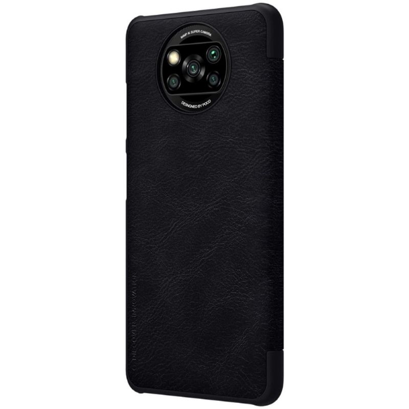 Flip Cover Poco X3 / X3 Pro / X3 NFC Anti-fald Qin Series Lædereffekt