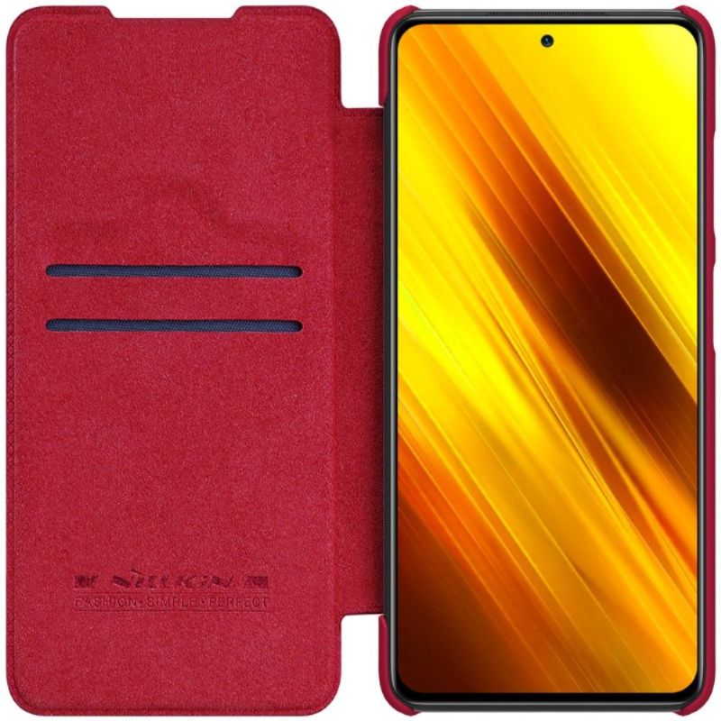 Flip Cover Poco X3 / X3 Pro / X3 NFC Anti-fald Qin Series Lædereffekt