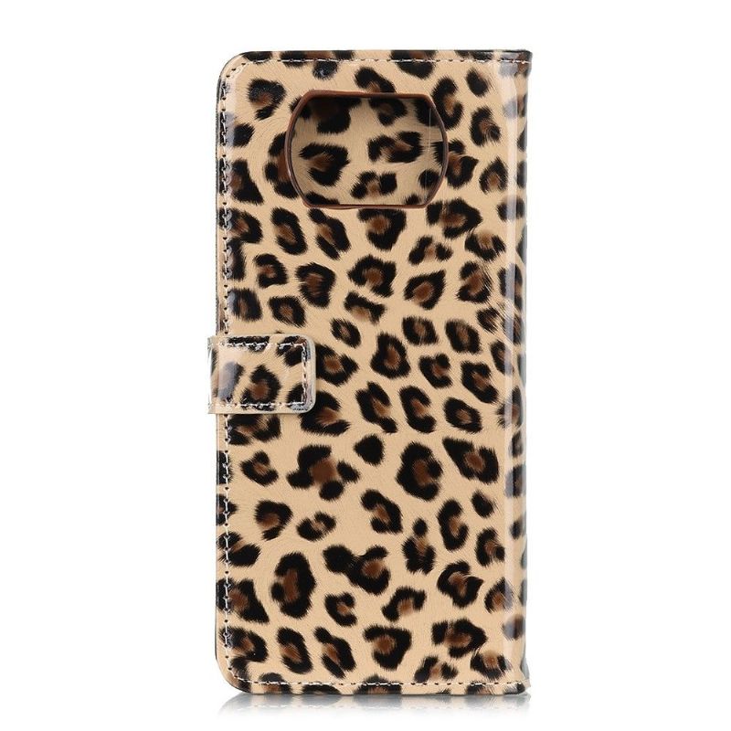 Flip Cover Poco X3 / X3 Pro / X3 NFC Leopard I Imiteret Læder