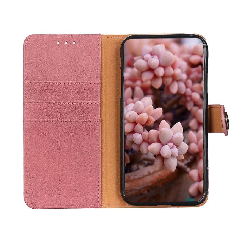 Flip Cover Asus Zenfone 8 Flip Læder Cover Khazneh Lædereffekt Kortholder