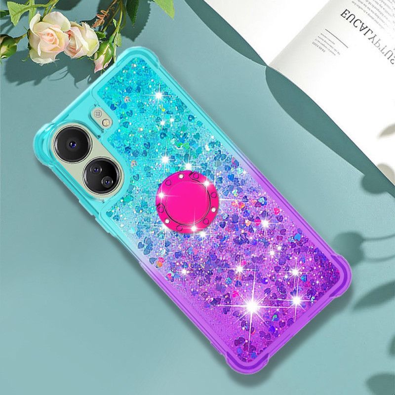 Cover Til Poco C65 Glitter Gradient Support Ring