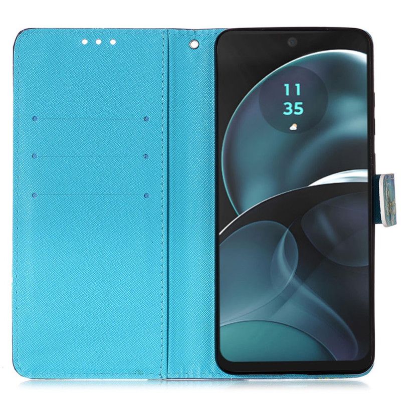 Flip Cover Poco C65 3d Gyldne Sommerfugle